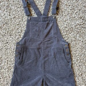 OP Gray Blue Corduroy Overalls